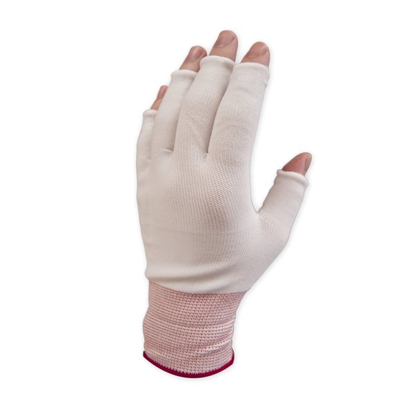 Pure Touch Pure Touch Half Finger Nylon Glove Liner Size XL, 300pair/PK, Moisture Wicking & Barrier Protection GLHF-XL